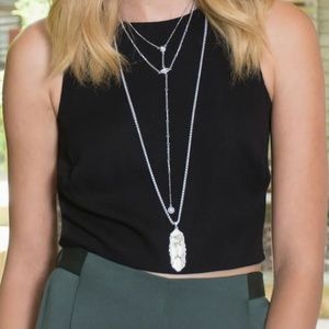 Kendra Scott White Howlite Frances Pendant Necklace